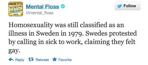 homosexuality was an illness in sweden in 1979