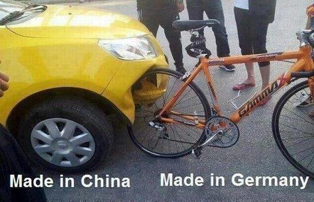 chinese car vs german bike