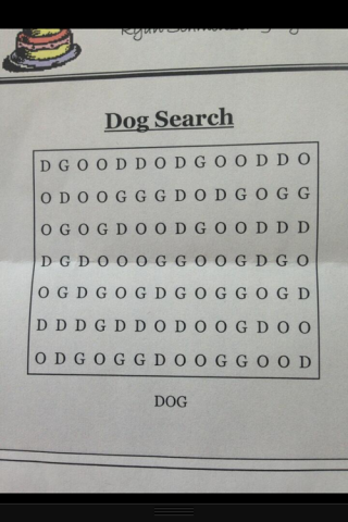 Find the word dog wordsearch puzzle.