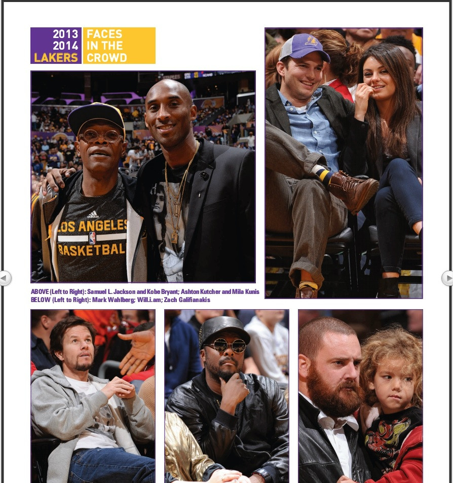 Lakers Magazine put up pictures of celebrities at an NBA game and mistaken a fan for Zach Galifianakis.